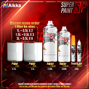 AIKKA MT65 Byzance Blue | Supreme Pearlized Metallic | 2K Car Paint Motor Body Aerosol Spray Cat Bancuh Kereta DIY 车漆