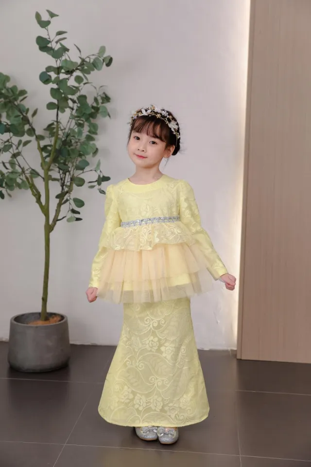 BAJU RAYA TERBARU2023 PELPUAM DESIGN BUDAK PEREMPUAN | Lazada