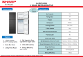 (Bulky) SHARP SJ-RF22E-DS 224L 2 DOOR INVERTER REFRIGERATOR. 