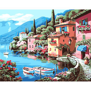 40x50 Paint By Number Painting By Numbers Kit DIY Digital Lukisan Canvas Seri C Scenery Pemandangan Landscape