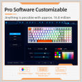 [จัดส่งภายใน 3 วัน]Machenike K500 Hot Swappable Mechanical Keyboard สามโหมดไร้สายบลูทูธ/2.4G/คีย์บอร์ดแบบมีสายคีย์บอร์ดเล่นเกม 90% คีย์ RGB Backlit wireless keyboard. 