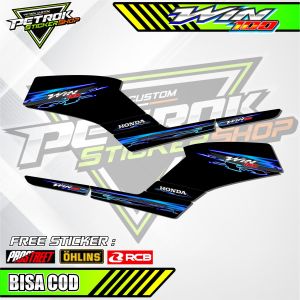 STRIPING VARIASI MOTOR HONDA WIN 100 / STICKER LIST HONDA WIN 100