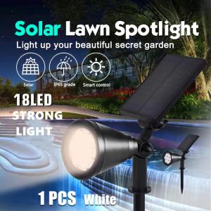 18 LEDs Lampu Sorot Taman RGB LED Solar Cell Lampu Taman Tenaga Surya