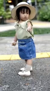 Rocela Pant Rok Celana Jeans Anak Perempuan Umur 1 -11 Tahun / Rok Mini Celana Pendek Wanita Cewek Trend Kekinian Model Terbaru 2022 Style Korea Usia 1 2 3 4 5 6 7 8 9 10 11 Tahun