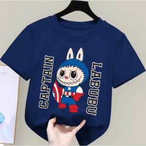 Kaos Baju Anak Laki Laki Labubu Captain All Size Ukuran S-XXL Terbaru Bahan Katun