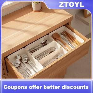 【ZTOYL】 Organizational 7PCS Drawer Set with Dividers for Easy Vanity and Desktop Coordination