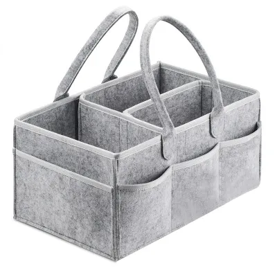 Baby Diaper Caddy Organizer Portable Holder Bag for Changing Table