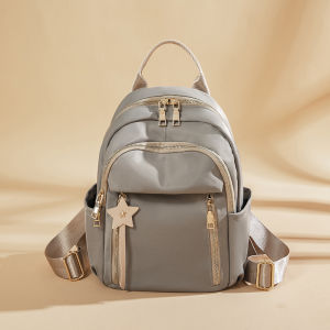 Ba lô cho thời trang nữ cô gái túi 2025 mới sac Vải Oxford thanh lịch backbag vải giản dị Túi du lịch không thấm nước phong cách Hàn Quốc