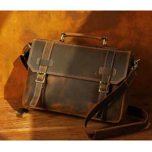 Tas laptop 15" terbaru kulit crazy horse asliigarut
