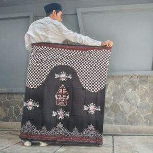 SARUNG BATIK SANTRI NU GUNUNGAN COKLAT BAHAN KATUN PREMIUM BISA COD