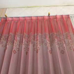BEST SELLER Vitrase motif Bunga teratai MERAH// Daleman gorden Blackout mewah// Tirai siang indah di lihat// Lapisan gordeng jendela