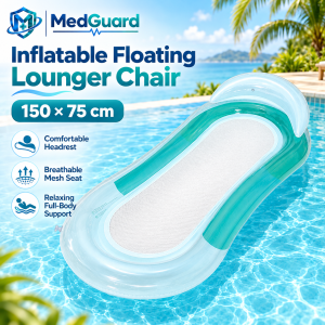 MedGuard Floating Water Hammock Inflatable Water for Pool Beach Swimming Portable Swim Ring Party Toy