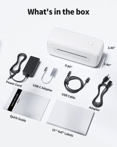 เครื่องพิมพ์ใบปะหน้า Phomemo 246S เครื่องพิมพ์สติ๊กเกอร์  บาโค้ด USB A6 Thermal Label Printer เครื่องพิมพ์ฉลากสติกเกอร์บาร์โค้ด