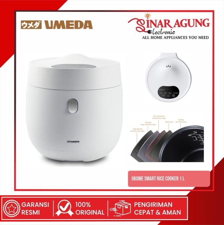 UMEDA OKOME SMART RICE COOKER / PENANAK NASI LOW SUGAR 1 LITER Lazada