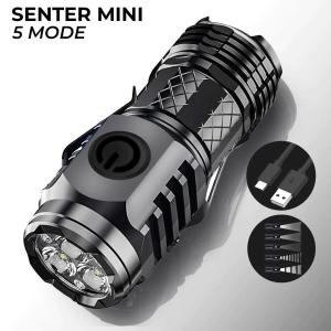 F06 SENTER MAGNET SENTER MINI 3 MATA LED 5 MODE SENTER SAKU SENTER KLIP - SYS