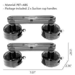 1pc Suction Cup Bathroom Glass Sliding Doors and Window Handles Push Pull Door Handle No Drilling