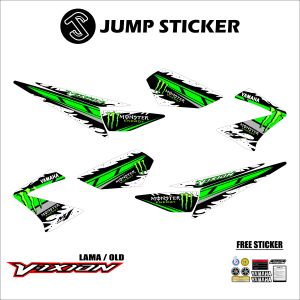Stiker striping vixion old - lama grafis variasi 028