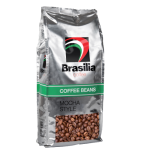 Brasilia Coffee Bean Mocha 500g 100% Roasted Arabica Coffee Whole Beans