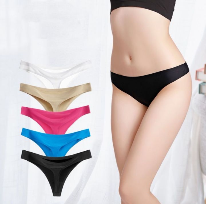 【CRAZY PANDA】Women's Sexy Panty Panties Low Waist Ice Silk