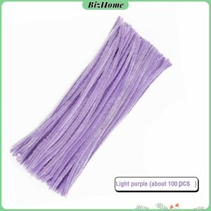 BizHome ลวดกำมะหยี่ DIY ยาว 30 cm หนา 6mm ทำงานฝีมือ Chenille Stems
