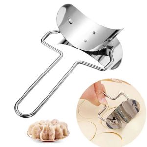 HENRYQ Durable Stainless Steel Dough Press practical Stainless Steel Dough Circle Roller Household Dishwasher safe Dumpling Maker Kitchen
