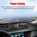 KKmoon Car Wireless HUD Headup Display Solar GPS Digital Speedometer with LCD Screen Overspeed Alarm KMH/MPH Time/Altitude/Temperature/Speed Display. 