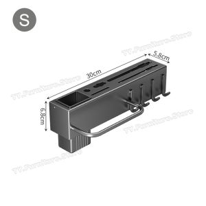 Large Capacity Kitchen Wall Mounted Storage Rack Household With Multifunctional For Kitchen Storage Seasoning Sorting Durable Storage Rack