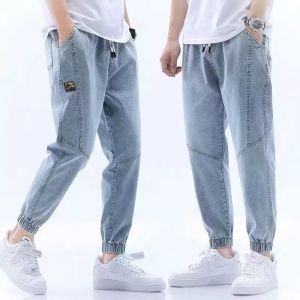 Terlaris !! Celana Pria Jogger Jeans Ripped Gaya Kasual Tren