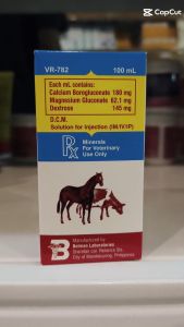 DCM Belman 100mL Animal Care Mineral Solution by Belman Laboratories Calcium Borogluconate Magnesium