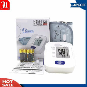【Free Battery】OMRON Blood Pressure Monitor Machine HEM-7121/7126 upgrade 14 memories Automatic Intelligent Home