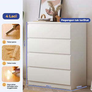 Lemari Laci Kayu / 3 Drawers / Kabinet Penyimpanan Kayu Minimalis / Laci Kabinet Penyimpanan Lemari Kayu