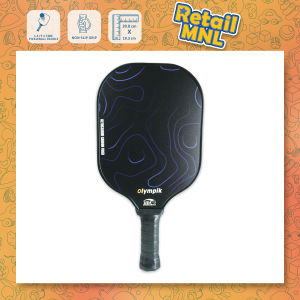 Retailmnl JT-1 T300 Pickleball Paddle – Carbon Fiber Glossy Black Lightweight Non-Slip Grip Black/Red/Purple/Blue/White