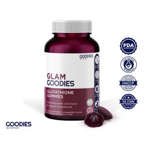 GOODIES NUTRITION Glutathione Gummies – Glam Goodies – 1 bottle (60 Gummies) - Improve Skin Texture