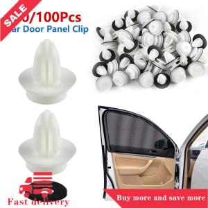 [COD]Flash Delivery 50 100Pcs Car Door Panel Clip W Sealing Ring Auto Vehicle Retainer Fastener Bumper Clip Car Push Pin Rivet Door Panel Board Clip