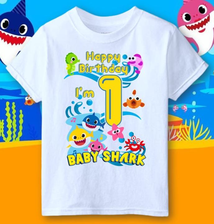 BABY SHARK BIRTHDAY SHIRT FOR KIDS | Lazada PH