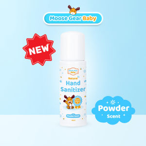 Moose Gear Baby Hand Sanitizer 60ml Powder Scent Gentle Formula Travel Friendly