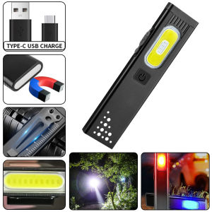 AE Portable COB High-brightness long-range flashlight with magnetic pen clip EDCflashlight for outdoor repair work