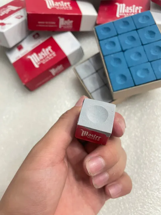 Lơ Bida Master Ít Bụi Bám Lơ - Hộp 12 Viên| Lơ Bida Master Cao Cấp Chuyên Dụng