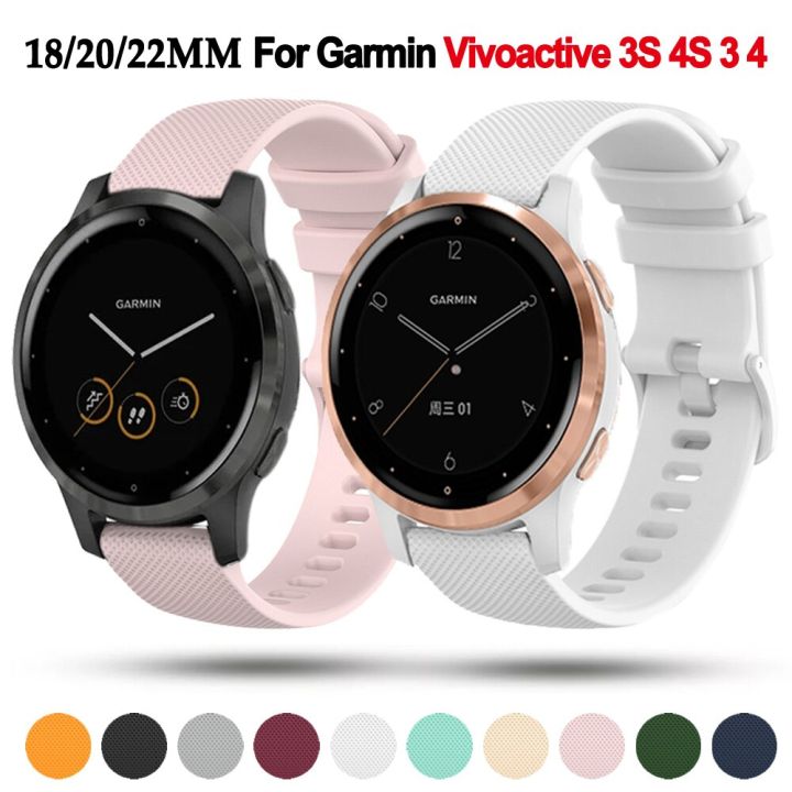 18mm 20mm 22mm Strap For Garmin Vivoactive 4S 3S 4 3 Venu 2S 2 Plus