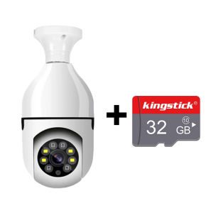ซื้อ 1 แถม 1 กล้องวงจรปิดไร้สาย พาโนรามา 360 องศา 4MP Full HD 1080P WiFi CCTV IP E27 มองเห็นที่มืด 4MP ตรวจสอบ/แสงเครื่อง dual use