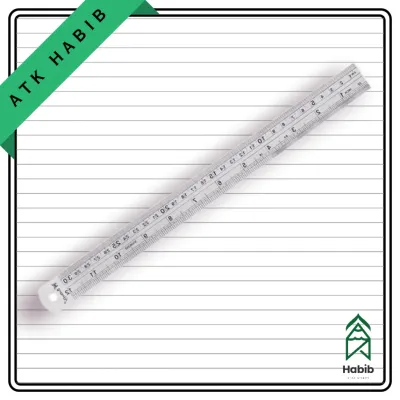 Penggaris Besi 30 cm Butterfly / Stainless Steel Ruler / Garisan Premium