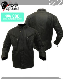 Jaket Motor Pria Impor Tebal tahan Angin dan Anti Bara Api BK