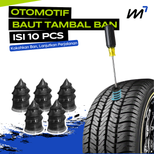 1 PCS Alat Paku Sekrup Karet Tambal Ban Bocor Motor Mobil Tubeless Kapsul