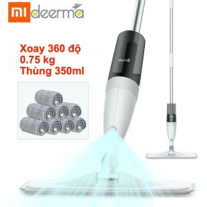 Cây lau nhà phun nước chổi lau nhà thông minh Deerma TB500 Cây lau nhà 2 trong 1 có phun nước Deerma Spray Water Spray Mop cây lau nhà phun nước tiện dụng tiết kiệm thời gian lau nhà