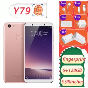 Y79 4G network 6+128G qualified smartphone rear fingerprint sensor supports Bluetooth 4.2 suitable for study and work special price