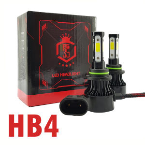 Lampu LED X7 COB 4 Sisi Mobil H4 H7 H11 HB3 HB4 HIR2 12V 40W 2pcs