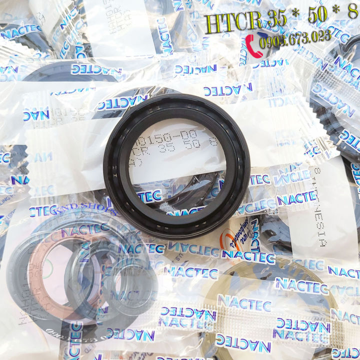 [01cai] Phớt đầu trục Nactec HTCR 35*50*8 | Nactec TC 38*55*8 Phốt chặn ...