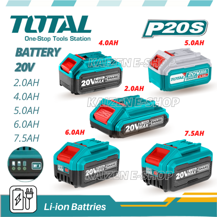 Total P20s Lithium Ion Battery 20v 40ah Tfbli2002 50ah Tfbli2053 60ah Tfbli2060 3249