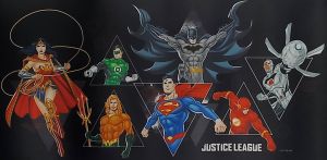 แผ่นรองเมาส์ VOX Justice League ลายรวมฮีโร่ (ของแท้ ลิขสิทธิ์ DC)