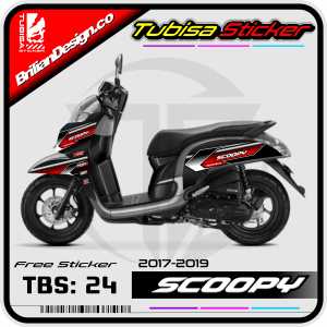 Sticker Striping Variasi Scoopy New 2017/2020 - Decal Stiker Variasi Motor Scoopy New. TBS.24